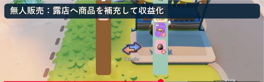Go-Go Town! Market Stallの商品補充画面